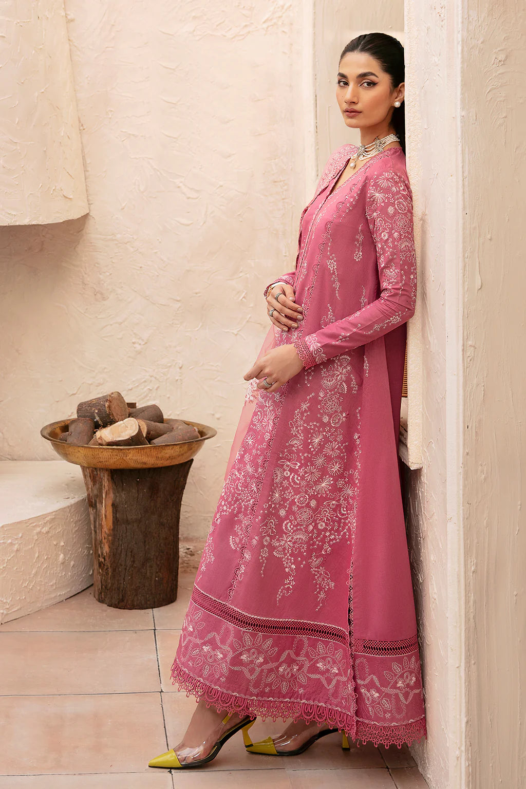 Afrozeh - Embroidered Lawn Suit - AFZ-343