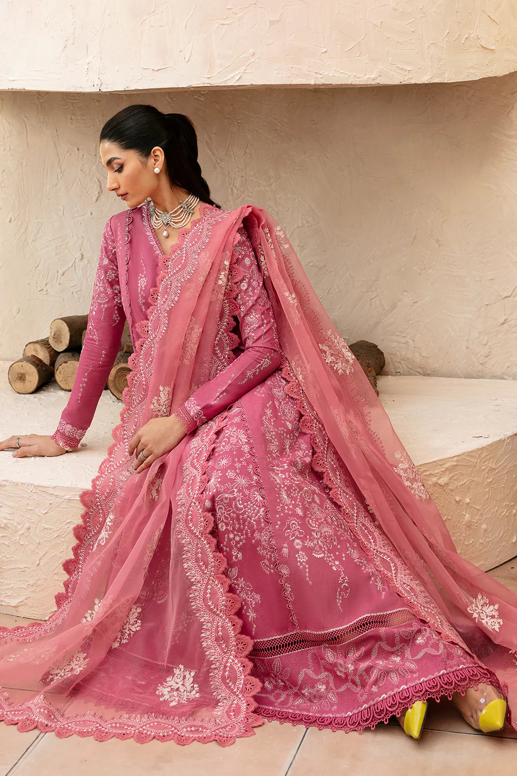 Afrozeh - Embroidered Lawn Suit - AFZ-343