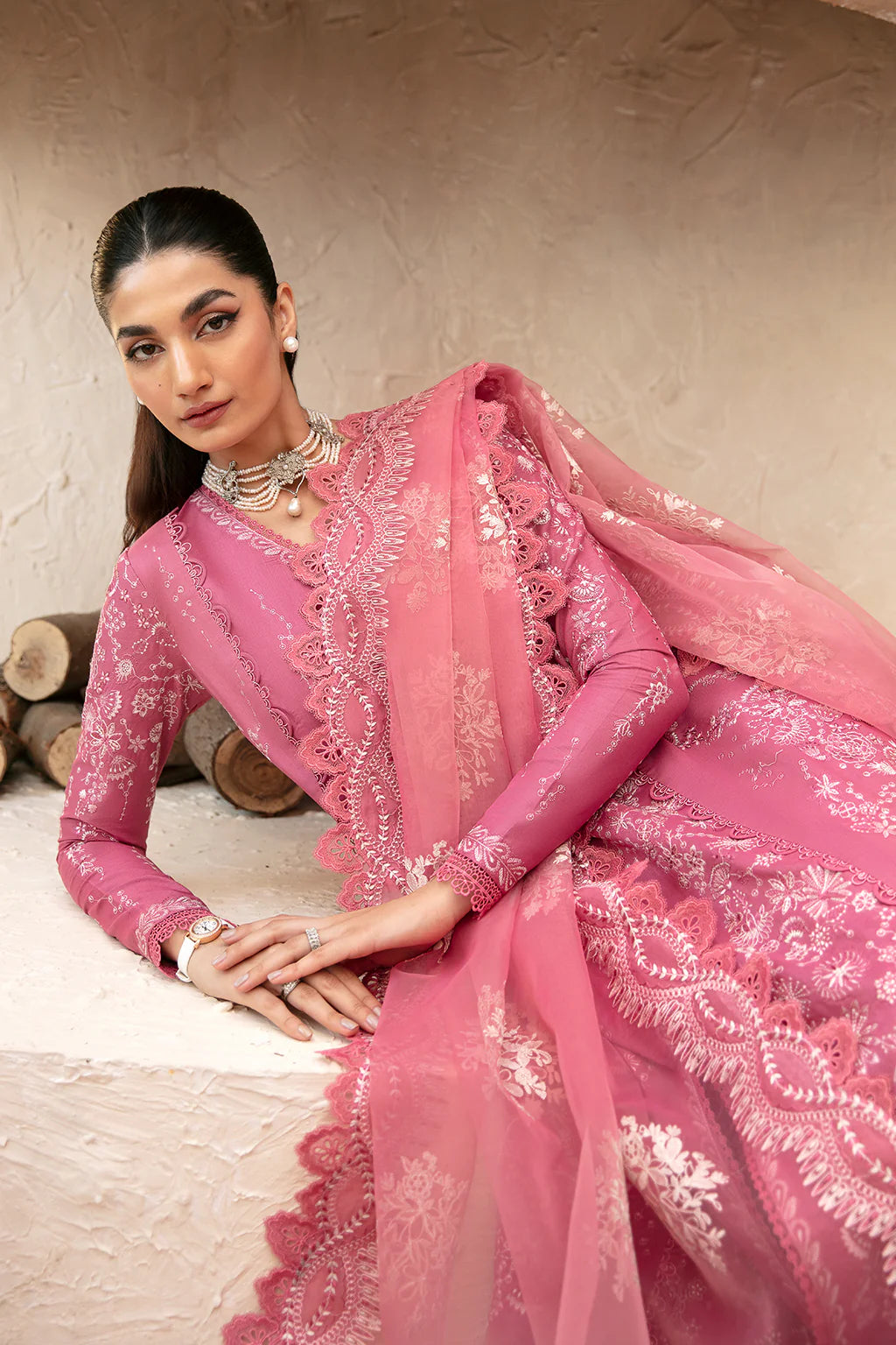 Afrozeh - Embroidered Lawn Suit - AFZ-343