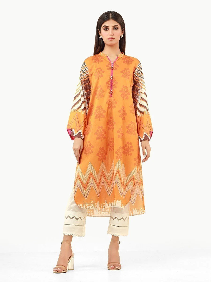 Edenrobe - Pret Printed Lawn Shirt - EDN-346