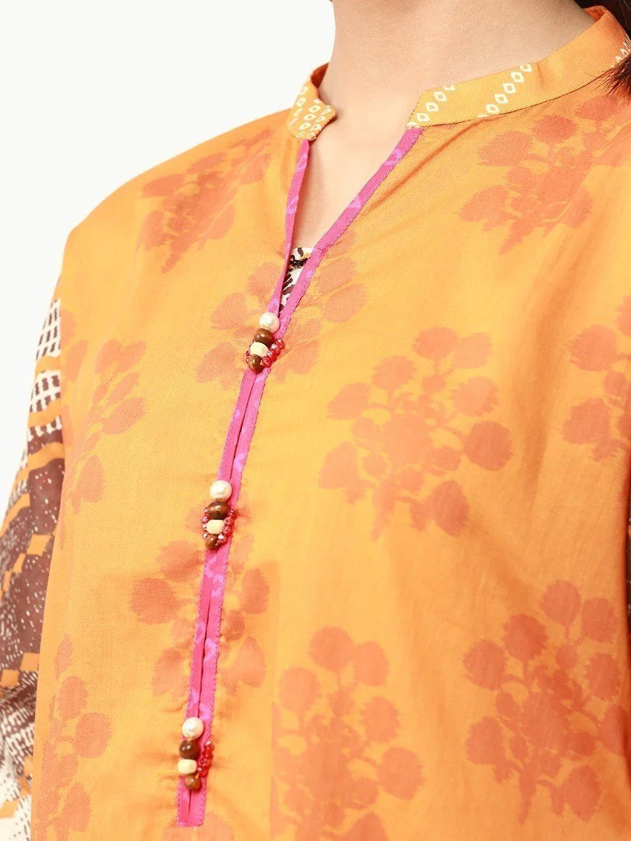 Edenrobe - Pret Printed Lawn Shirt - EDN-346