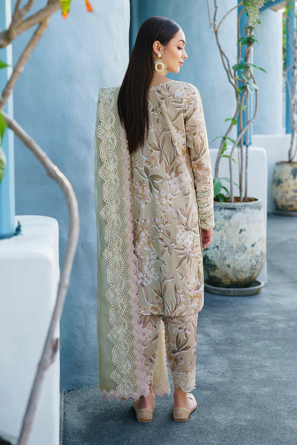 Baroque - Embroidered Digital Printed Lawn Suit - BAR-2 - Tarz-e-Mashriq