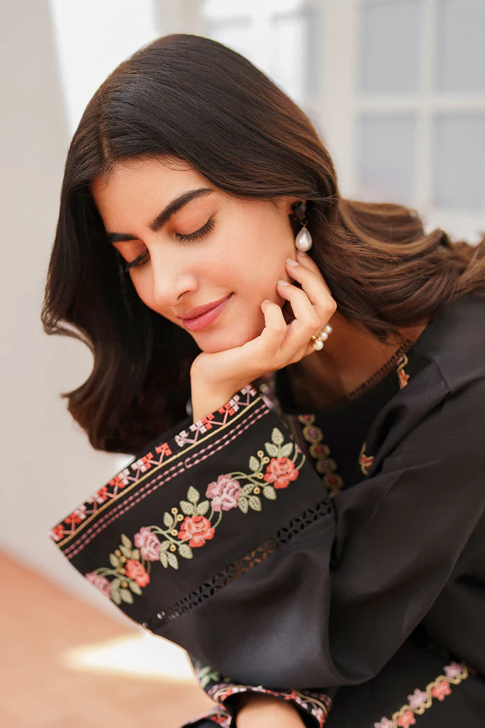 Brand Baroque - Embroidered Lawn Shirt with Cotton Trouser 2-Piece Outfit - BAR-235 - Tarz-e-Mashriq