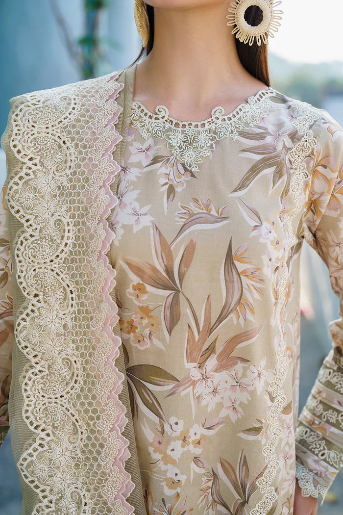 Baroque - Embroidered Digital Printed Lawn Suit - BAR-2 - Tarz-e-Mashriq