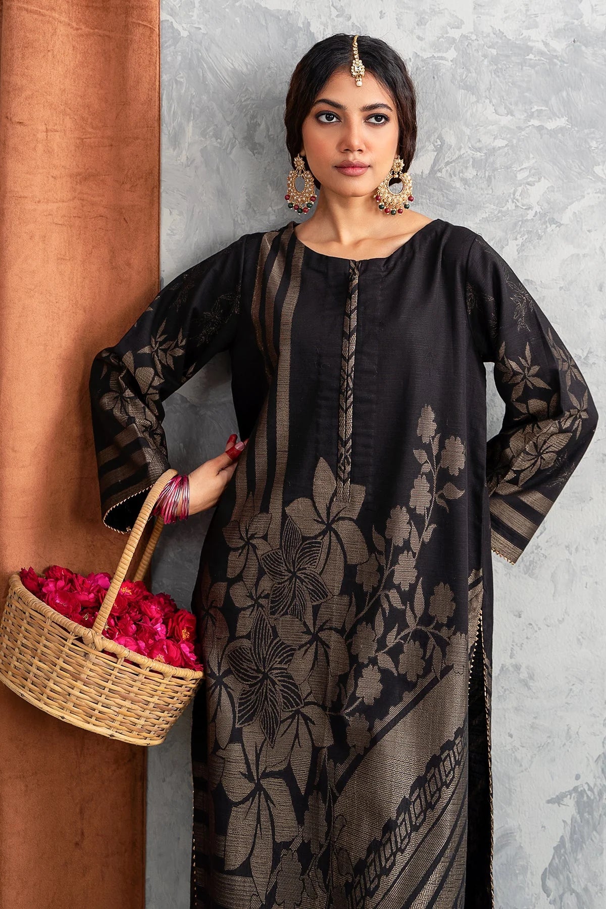 Brand Charizma - 1-PC Printed Brosha Shirt - CHM-183 - Tarz-e-Mashriq