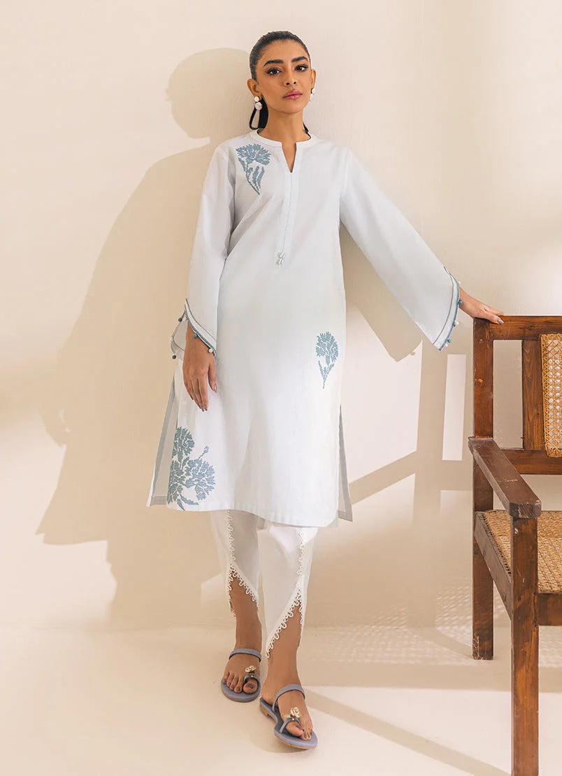 ICE BLUE KURTA - IMG-66 - Tarz-e-Mashriq