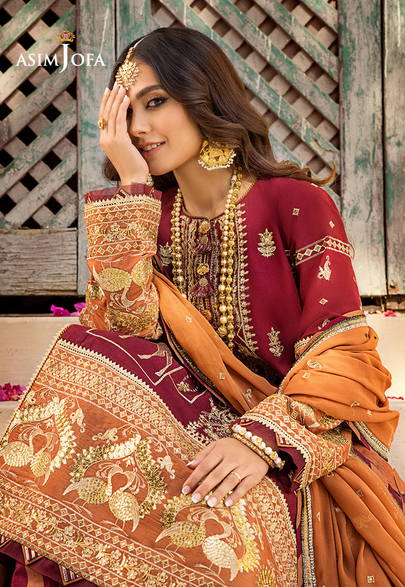 Embroidered Lawn 3 PCS - ASJ-21 - Tarz-e-Mashriq