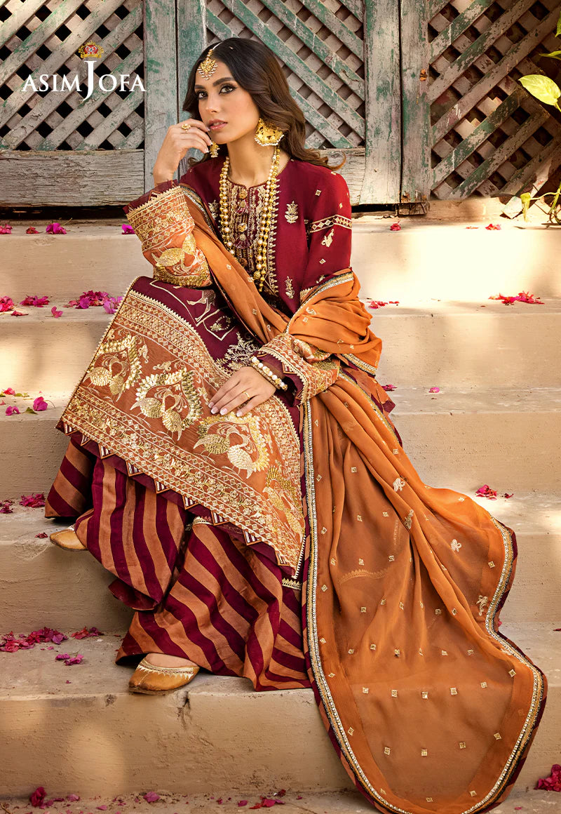 Embroidered Lawn 3 PCS - ASJ-21 - Tarz-e-Mashriq
