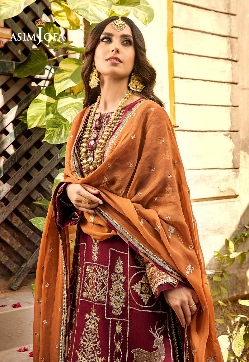 Embroidered Lawn 3 PCS - ASJ-21 - Tarz-e-Mashriq