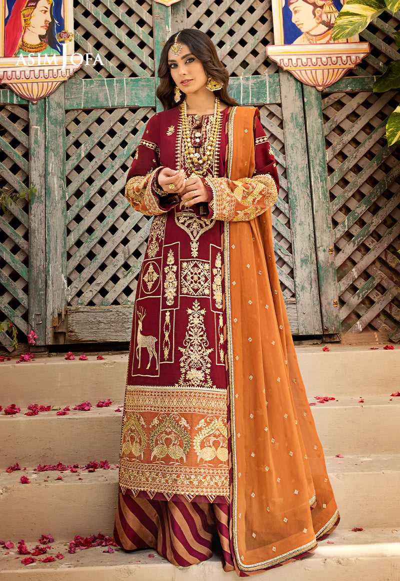 Embroidered Lawn 3 PCS - ASJ-21 - Tarz-e-Mashriq