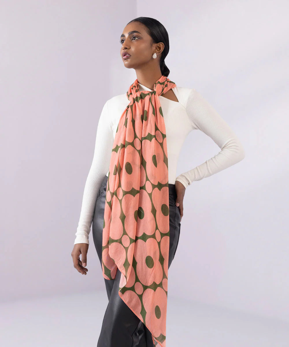 Brand Sapphire - Multi Printed Scarf - SAP-134 - Tarz-e-Mashriq
