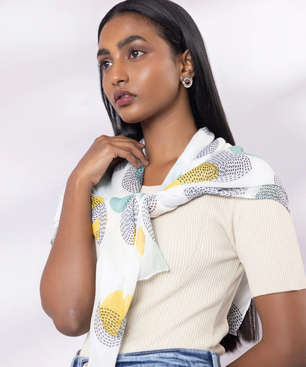 Brand Sapphire - Multi Printed Scarf - SAP-133 - Tarz-e-Mashriq