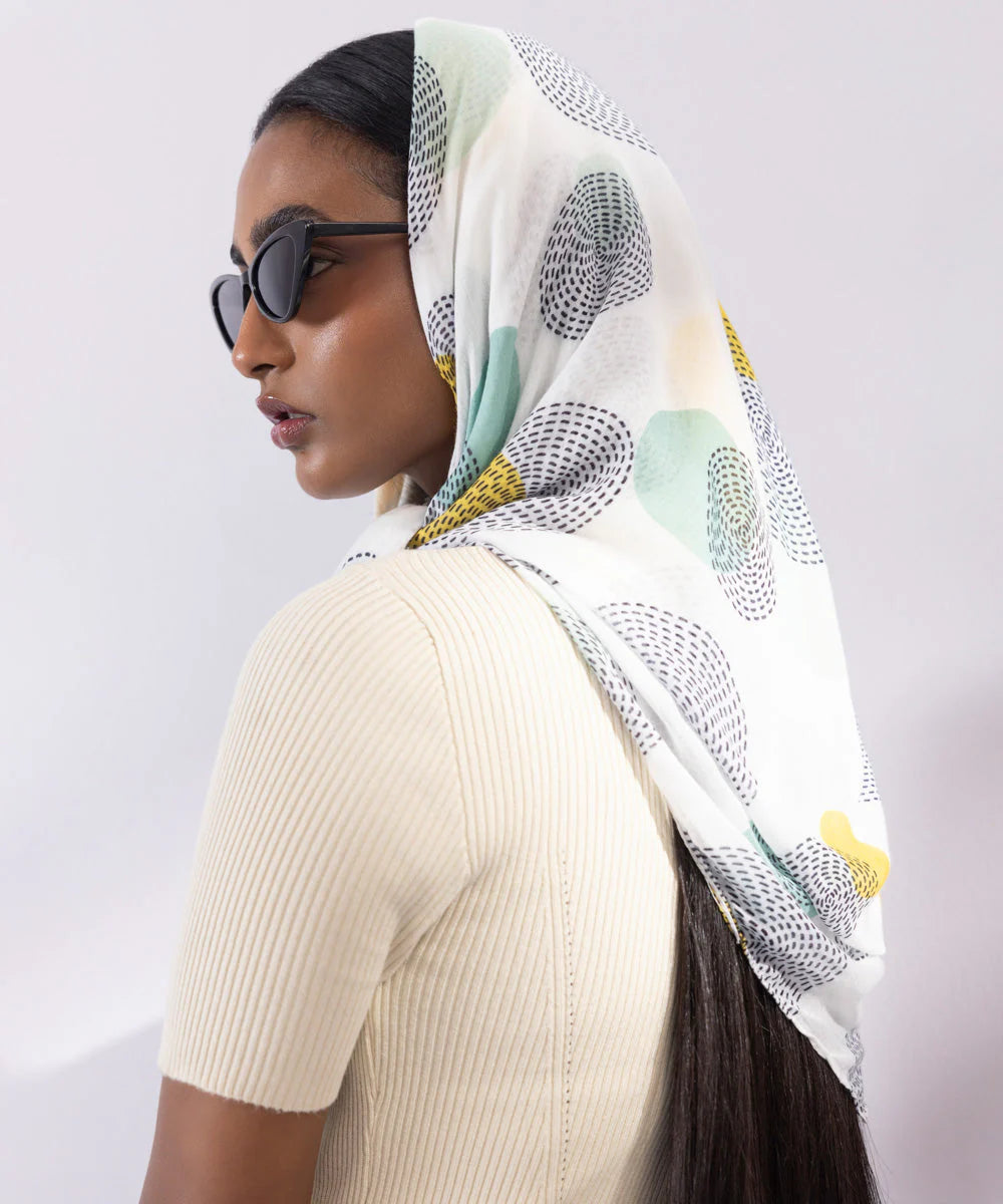 Brand Sapphire - Multi Printed Scarf - SAP-133 - Tarz-e-Mashriq