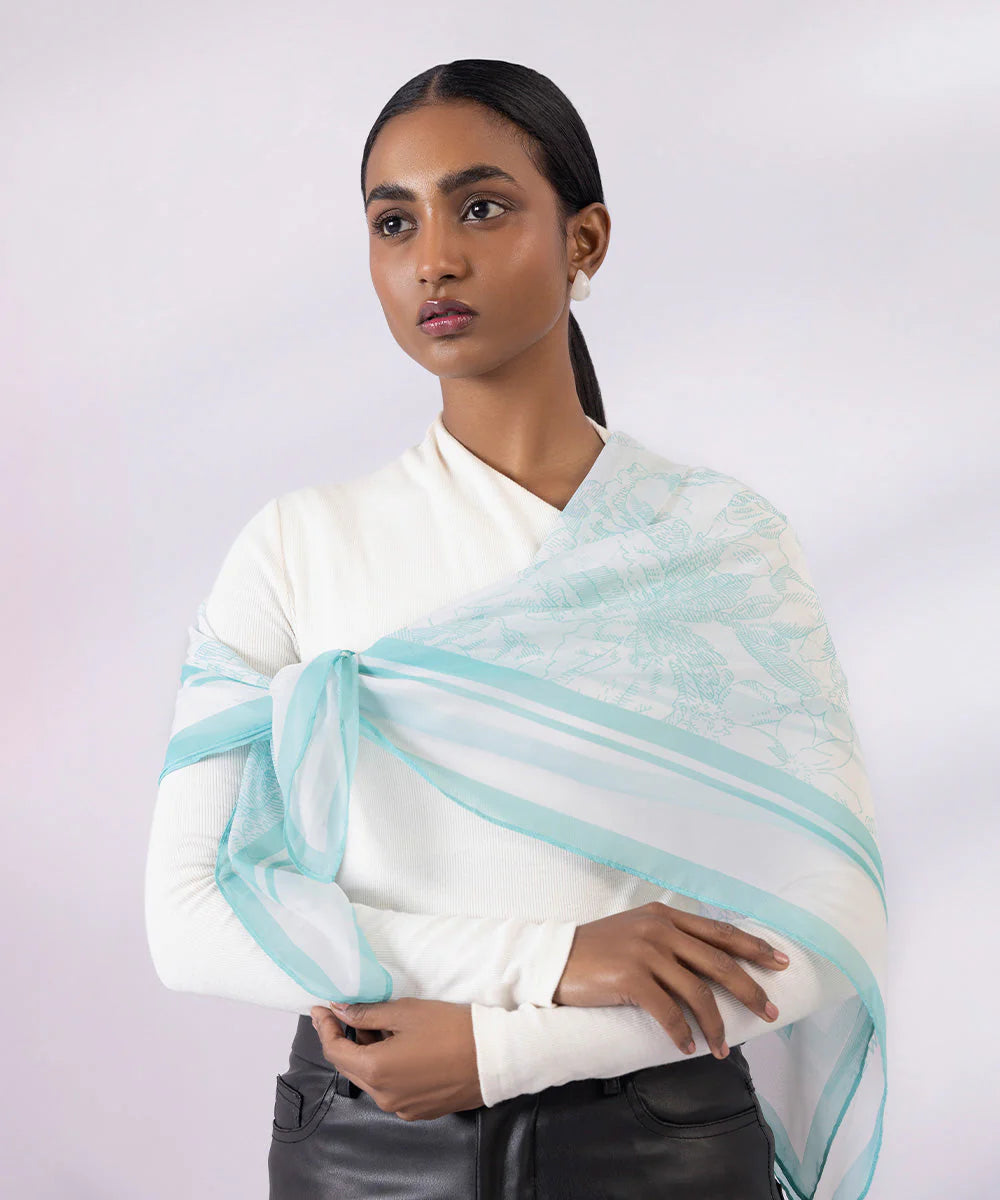 Brand Sapphire - Multi Printed Scarf - SAP-136 - Tarz-e-Mashriq