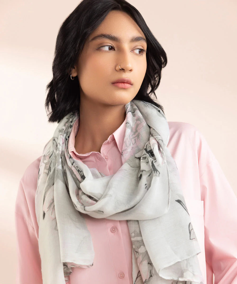 Brand Sapphire - Multi Printed Scarf - SAP-141 - Tarz-e-Mashriq