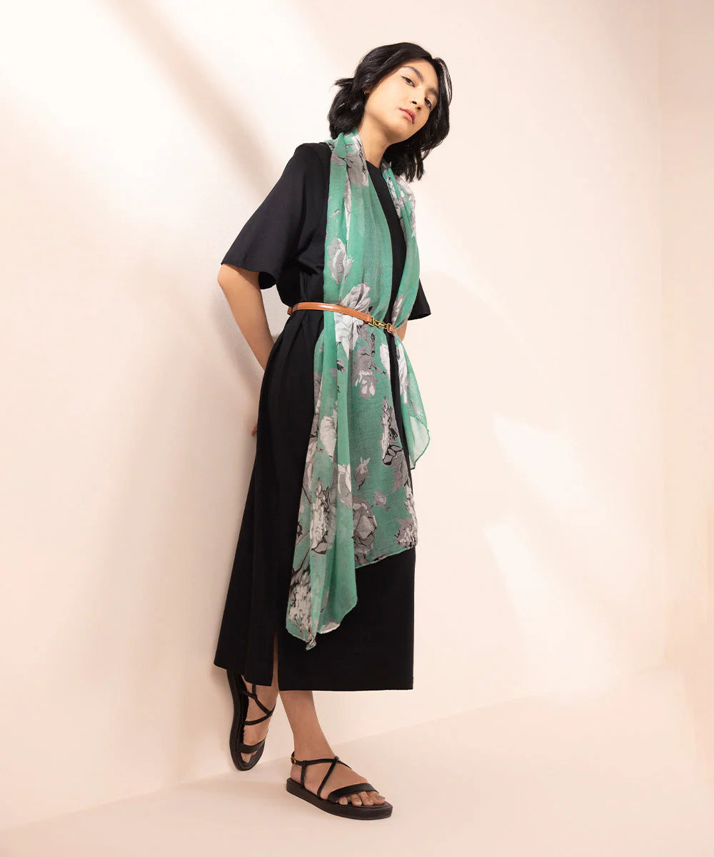 Brand Sapphire - Multi Printed Scarf - SAP-142 - Tarz-e-Mashriq