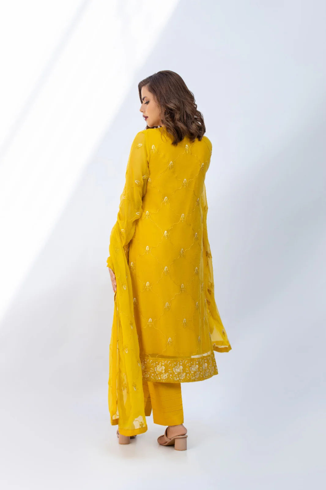 SHEEP - Sophia Embroidered Chiffon 3-Piece Stitched Suit - SHP-352