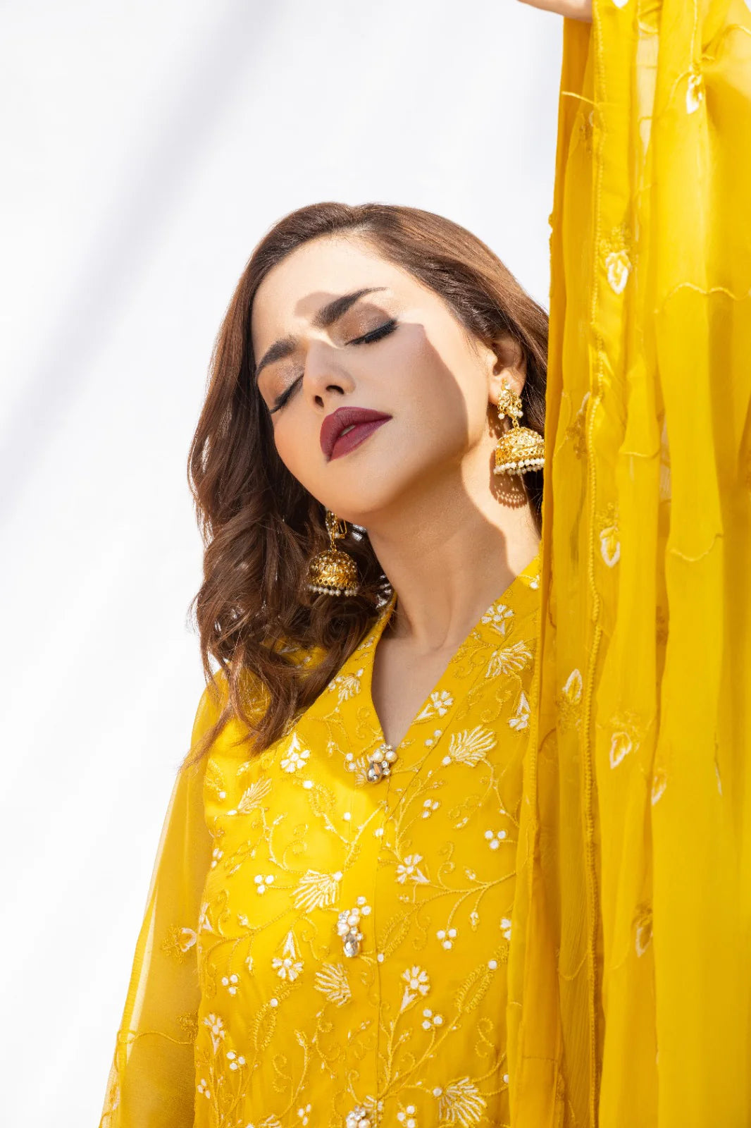 SHEEP - Sophia Embroidered Chiffon 3-Piece Stitched Suit - SHP-352