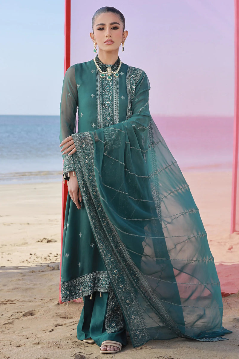 Brand Keyseria - 3 Piece Bamber Chiffon Suit - KAY-227 - Tarz-e-Mashriq