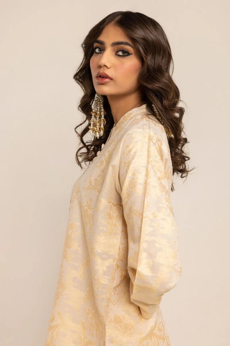 Khaadi - Embroidered Cotton Kurta - KHD-10 - Tarz-e-Mashriq