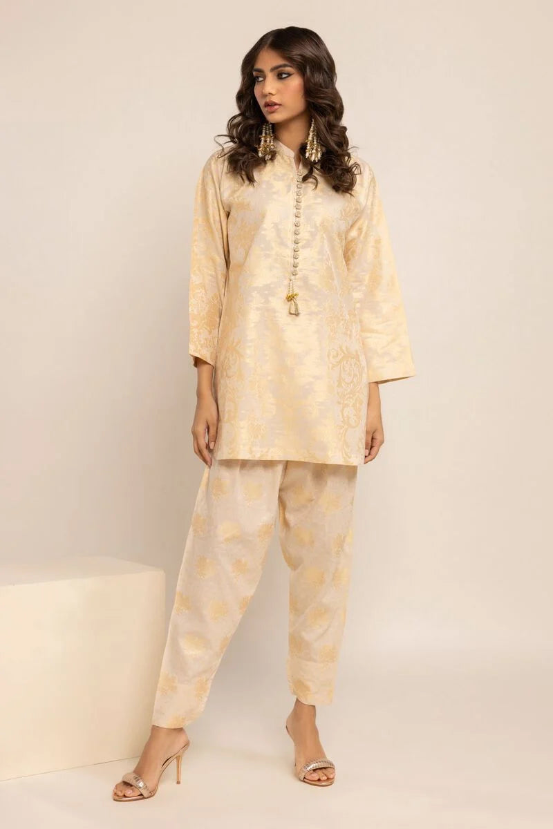 Khaadi - Embroidered Cotton Kurta - KHD-10 - Tarz-e-Mashriq
