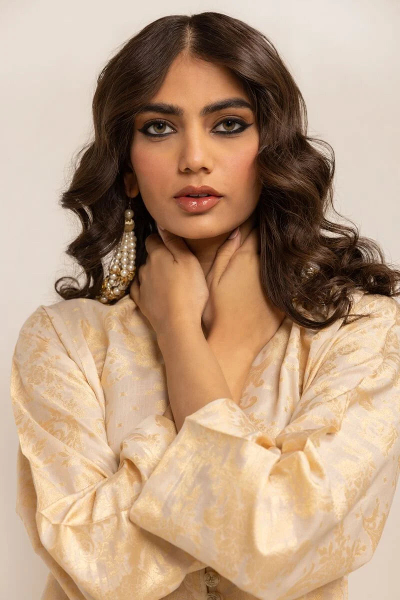 Khaadi - Embroidered Cotton Kurta - KHD-10 - Tarz-e-Mashriq