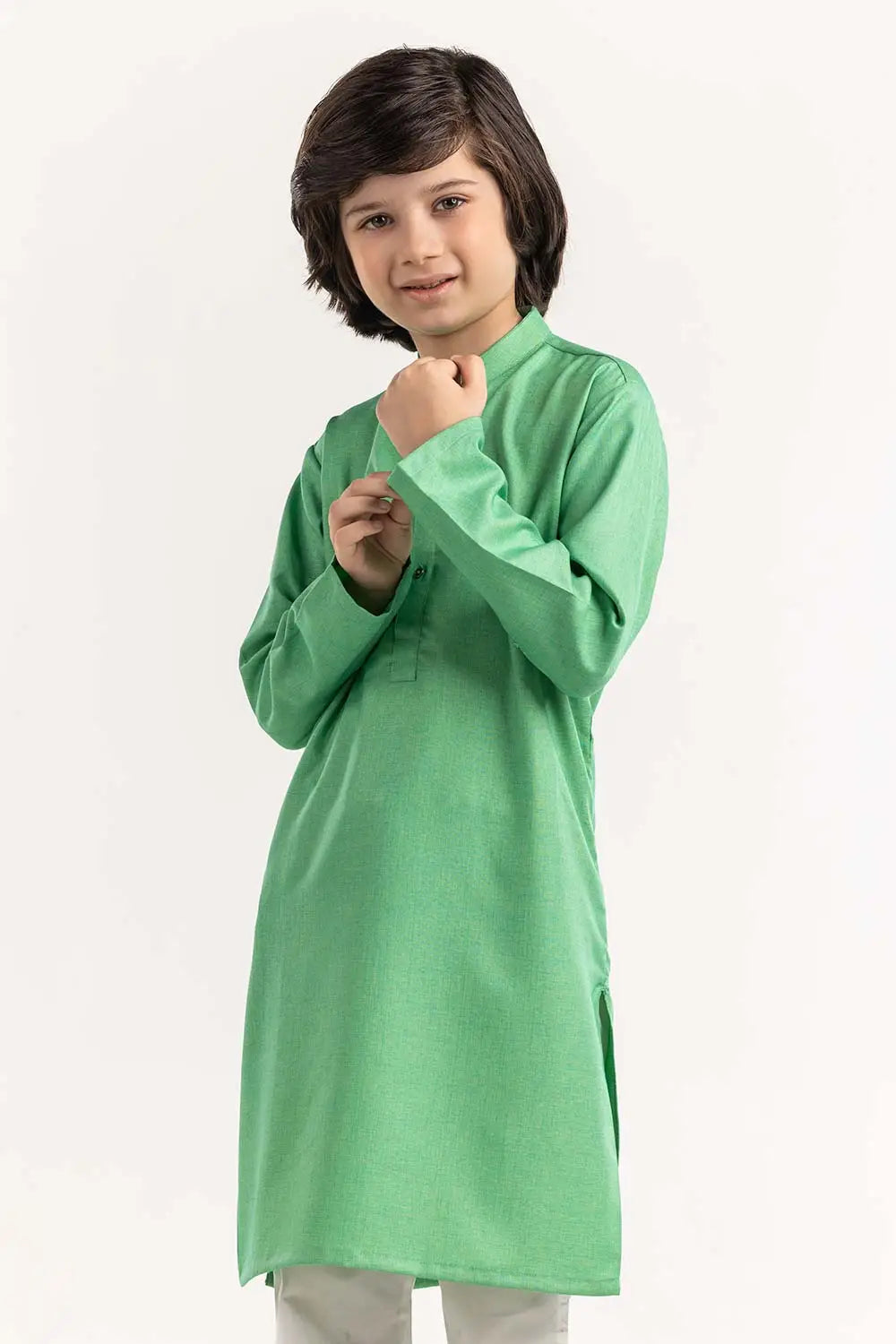 Brand Gulahmed - Green Basic Kurta - GUL-286