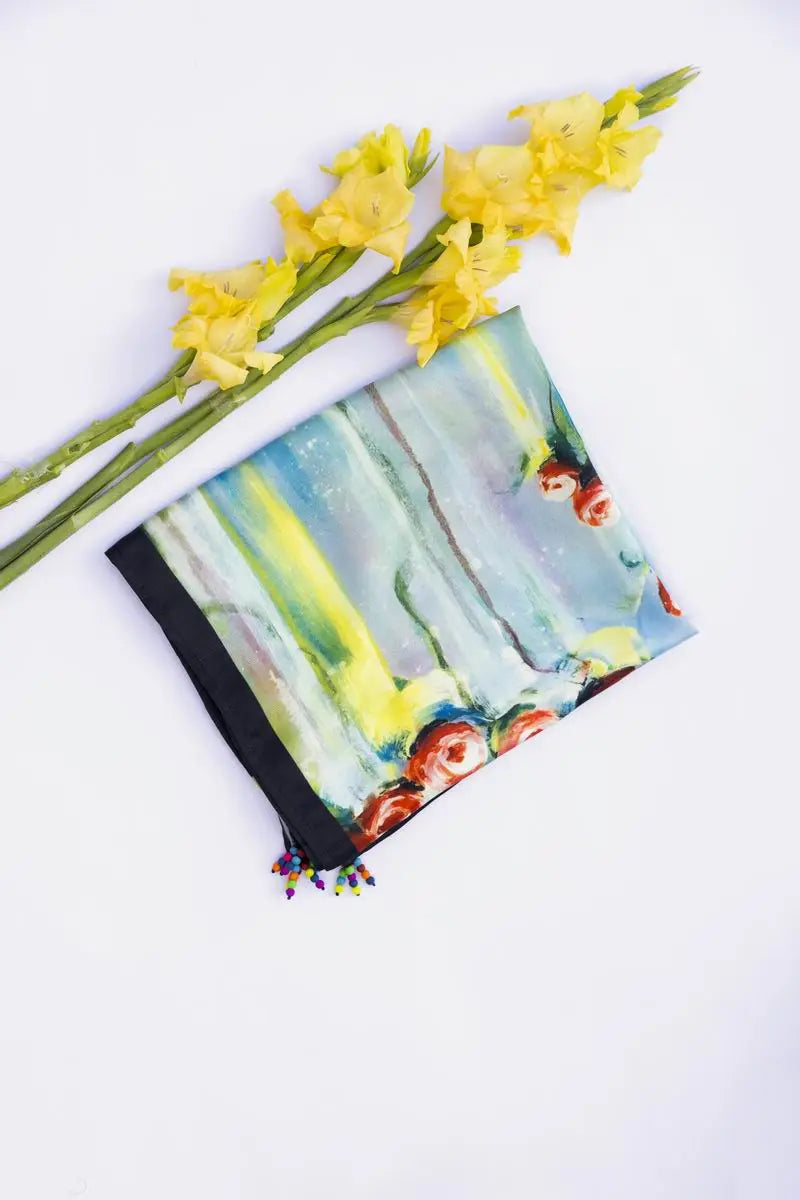 Brand GulAhmed - Odhani Printed Scarf - GUL-155 - Tarz-e-Mashriq