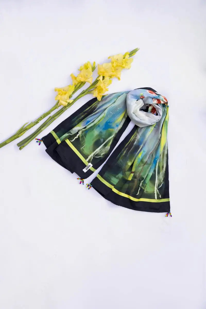 Brand GulAhmed - Odhani Printed Scarf - GUL-155 - Tarz-e-Mashriq