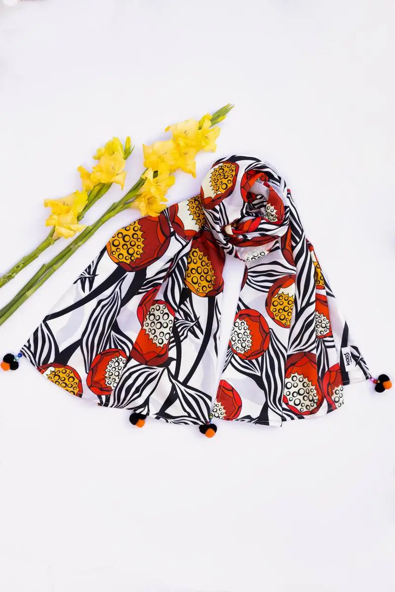 Brand GulAhmed - Odhani Printed Scarf - GUL-149 - Tarz-e-Mashriq