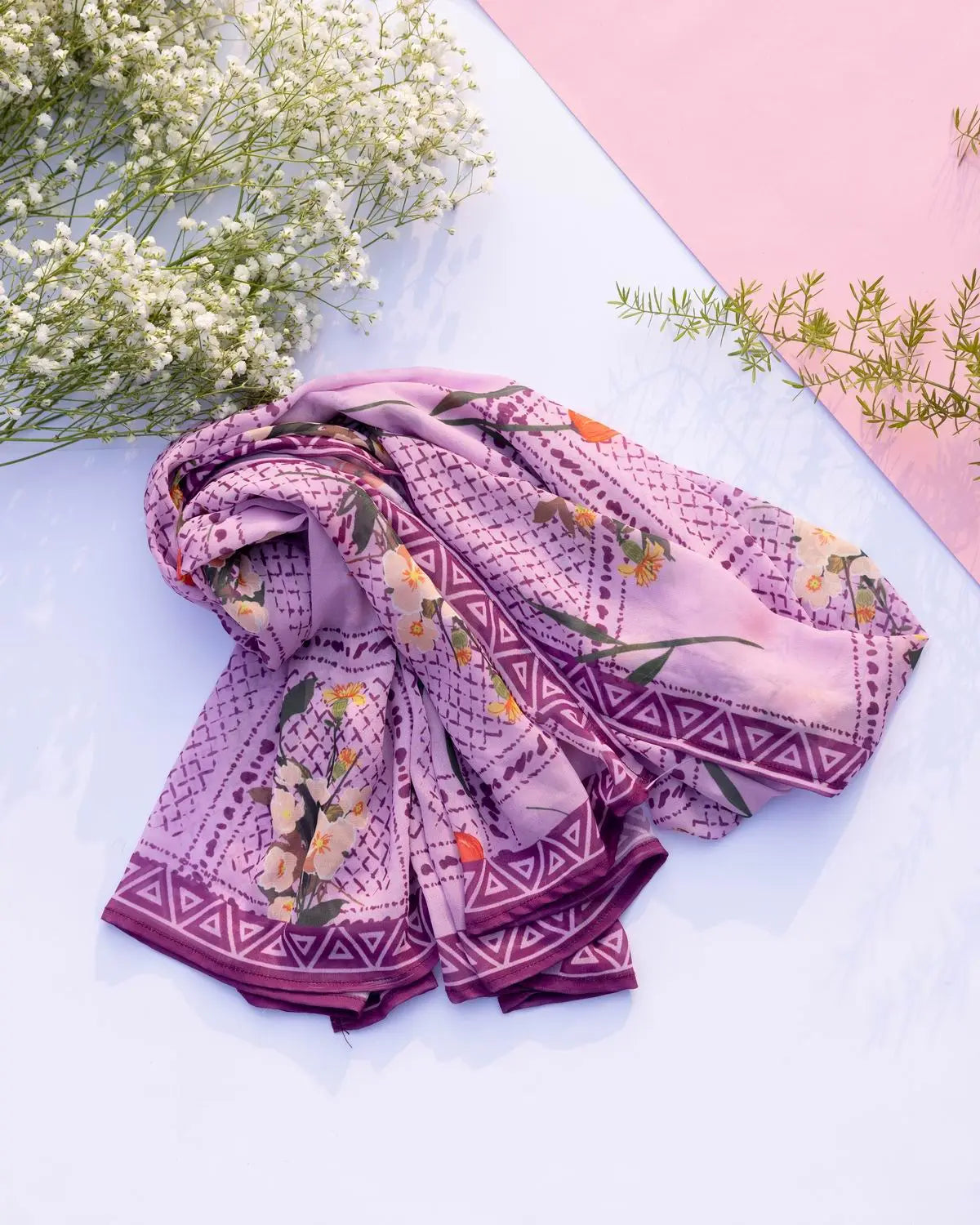 Brand GulAhmed - Odhani Printed Scarf - GUL-147 - Tarz-e-Mashriq