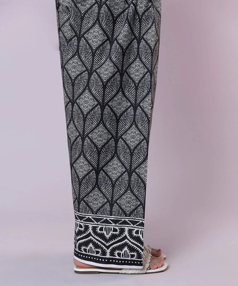 Brand Sapphire - Black Printed Cambric Shalwar - SAP-218 - Tarz-e-Mashriq