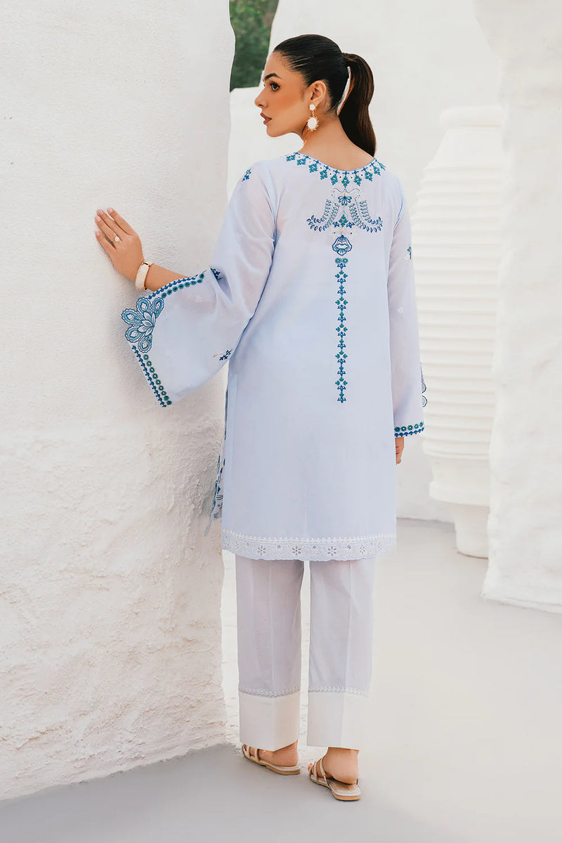 Baroque – Elegant Embroidered Lawn Coord Set – BAR-376 - Tarz-e-Mashriq