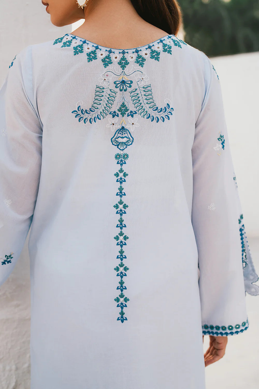 Baroque – Elegant Embroidered Lawn Coord Set – BAR-376 - Tarz-e-Mashriq