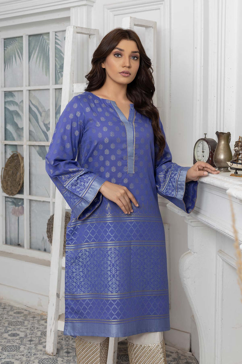 Discover premium Punjabi suits in Canada with this Charizma Jacquard Lawn Shirt, crafted with delicate lace detailing.