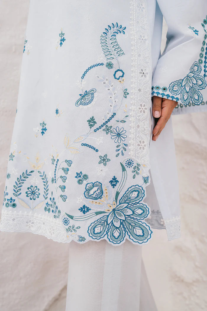 Baroque – Elegant Embroidered Lawn Coord Set – BAR-376 - Tarz-e-Mashriq