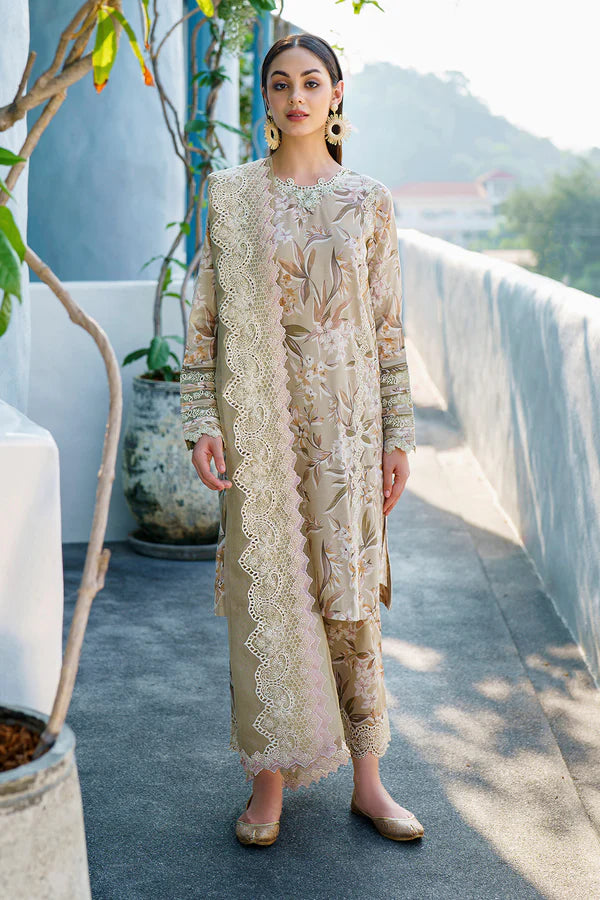 Baroque - Embroidered Digital Printed Lawn Suit - BAR-2 - Tarz-e-Mashriq