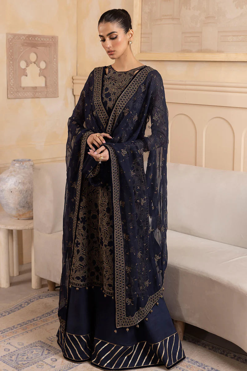 Brand Jazmin Embroidered Chiffon 3 Pieces - JZ-180 - Tarz-e-Mashriq