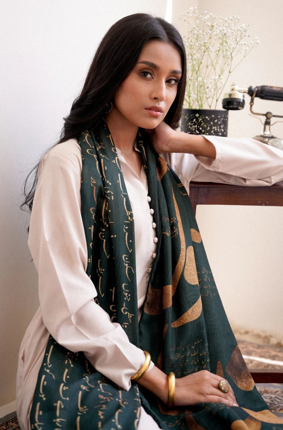 Brand Manto - Junoon Stole | Scarves and Dupatta Collection - MTO-172 - Tarz-e-Mashriq