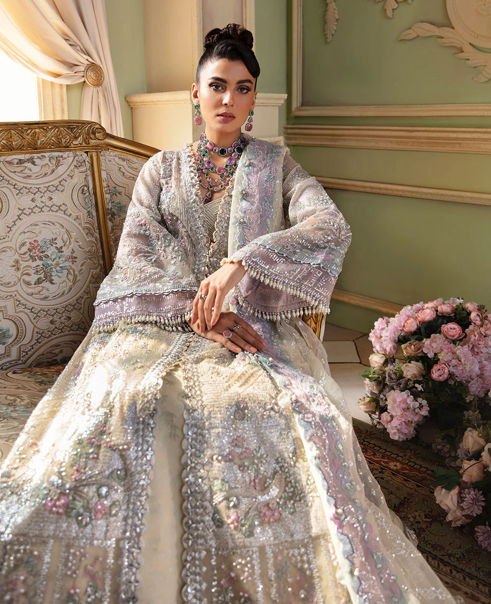 Glistening Silver Tilla - REP-108 - Tarz-e-Mashriq