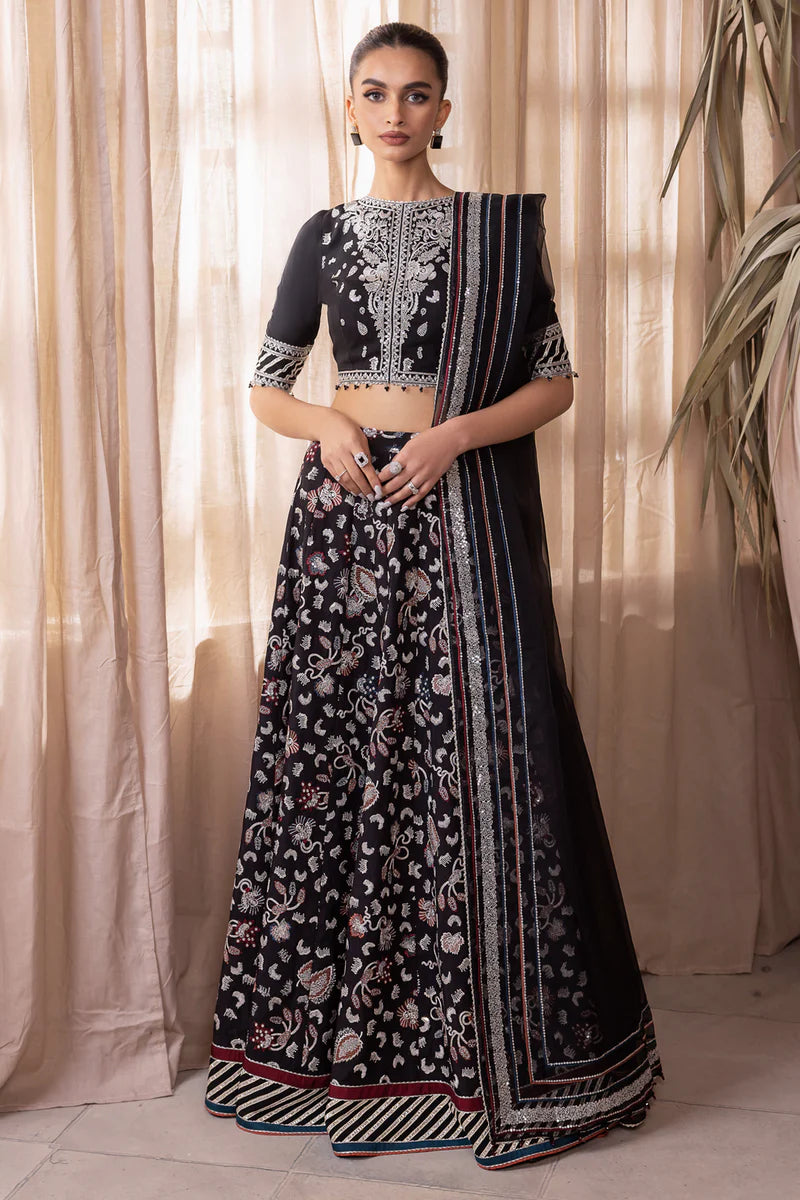 Brand Jazmin Embroidered Raw Silk 3 Pieces - JZ-179 - Tarz-e-Mashriq