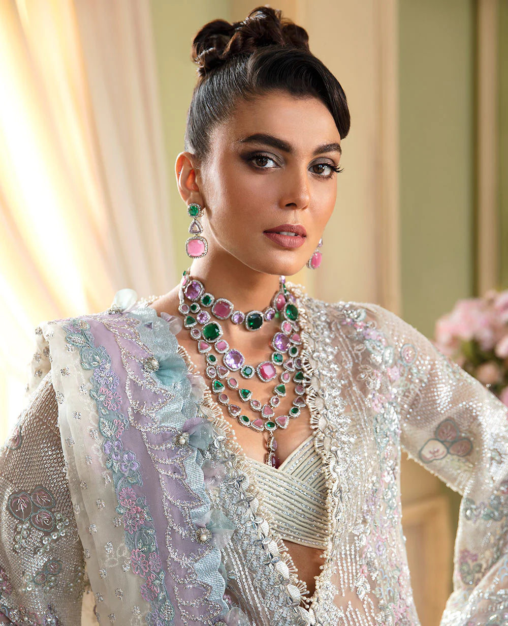 Glistening Silver Tilla - REP-108 - Tarz-e-Mashriq