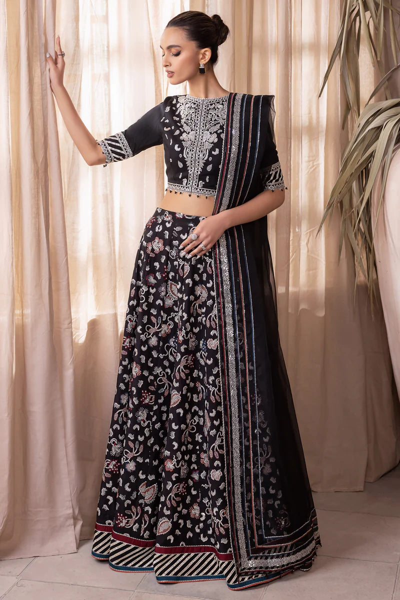 Brand Jazmin Embroidered Raw Silk 3 Pieces - JZ-179 - Tarz-e-Mashriq