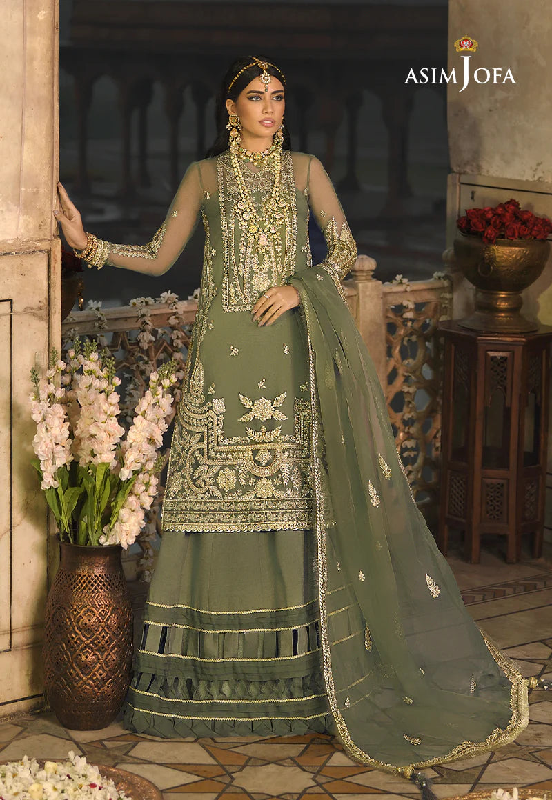 Embroidered Organza 3 PCS - ASJ-22 - Tarz-e-Mashriq