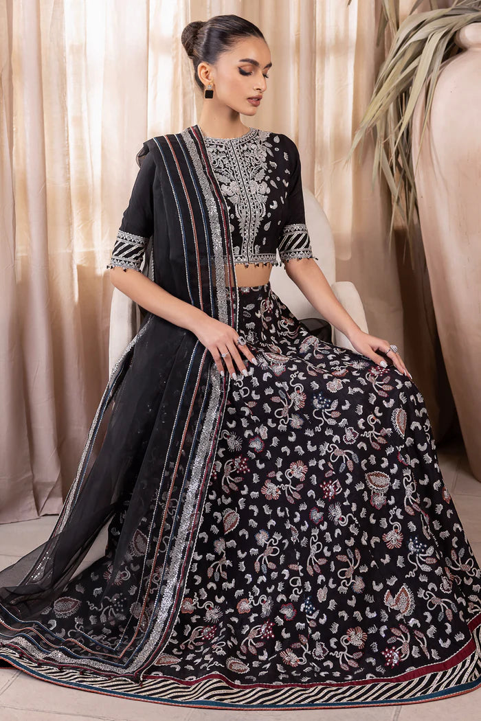 Brand Jazmin Embroidered Raw Silk 3 Pieces - JZ-179 - Tarz-e-Mashriq