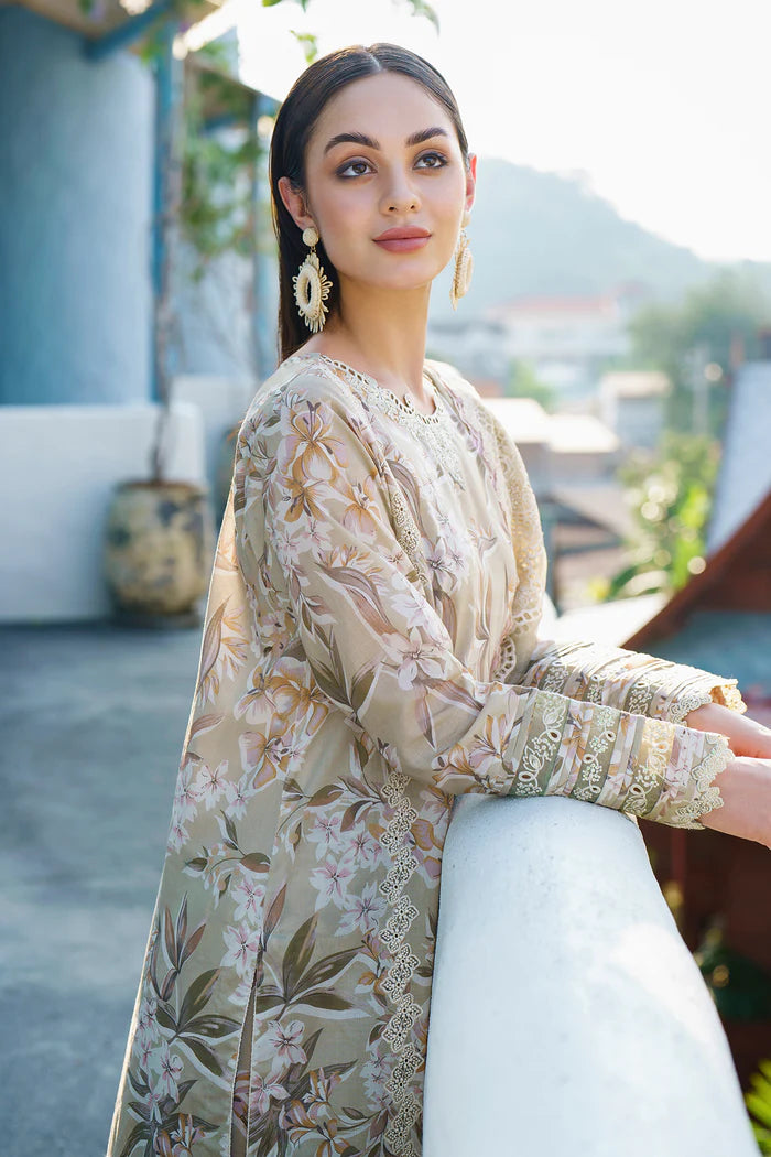 Baroque - Embroidered Digital Printed Lawn Suit - BAR-2 - Tarz-e-Mashriq