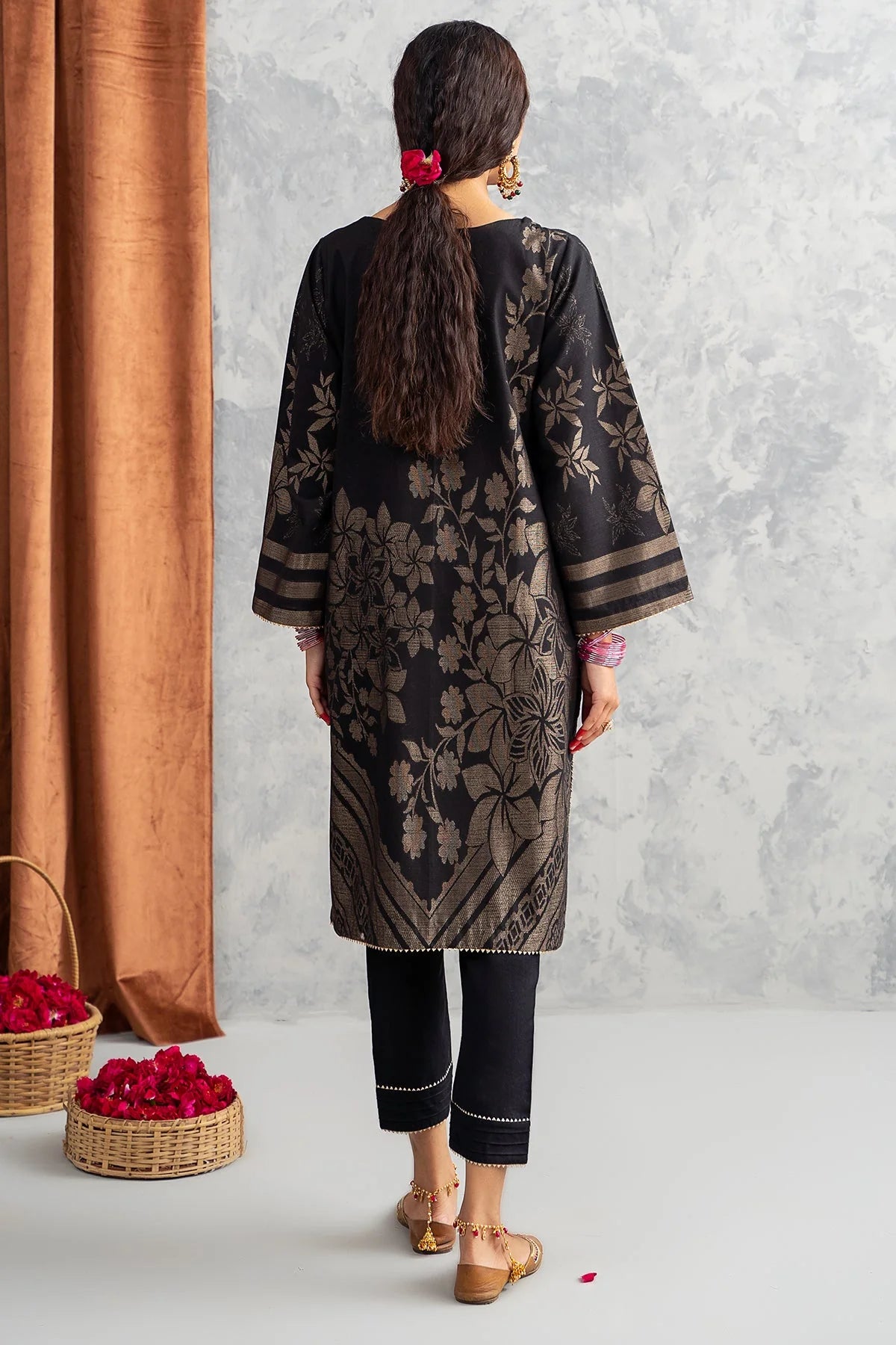 Brand Charizma - 1-PC Printed Brosha Shirt - CHM-183 - Tarz-e-Mashriq