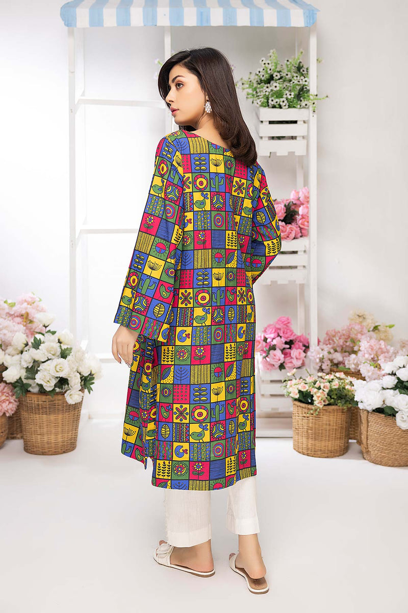 Charizma’s printed Brosha lawn shirt in multi-color – a stylish addition to Pakistani suits in Canada for women who love trendy fashion.