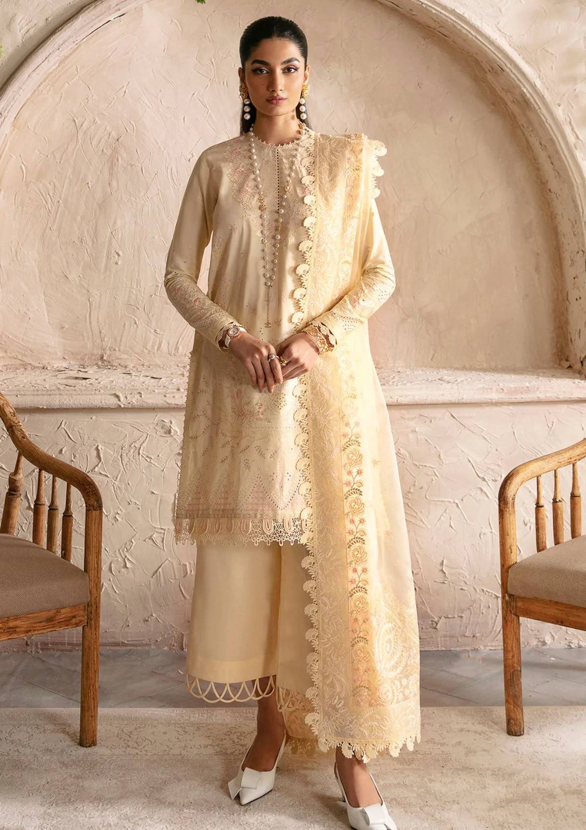 Afrozeh - Embroidered Lawn Kurta Set - AFZ-344
