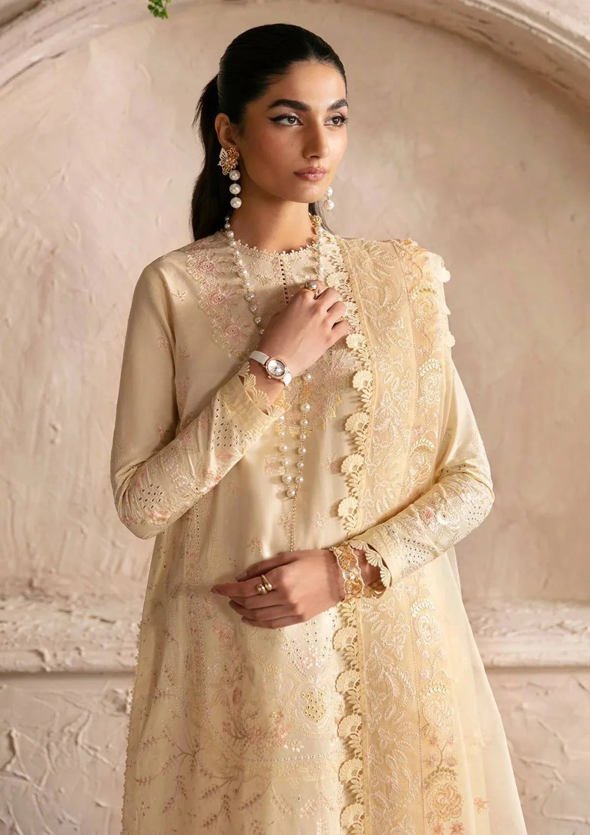 Afrozeh - Embroidered Lawn Kurta Set - AFZ-344